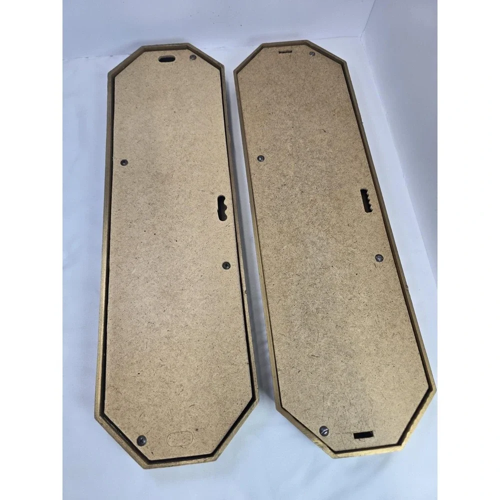 VTG 1973 HOMCO Home Interiors Gold Wall Mirrors Pair Ornate Hollywood Regency